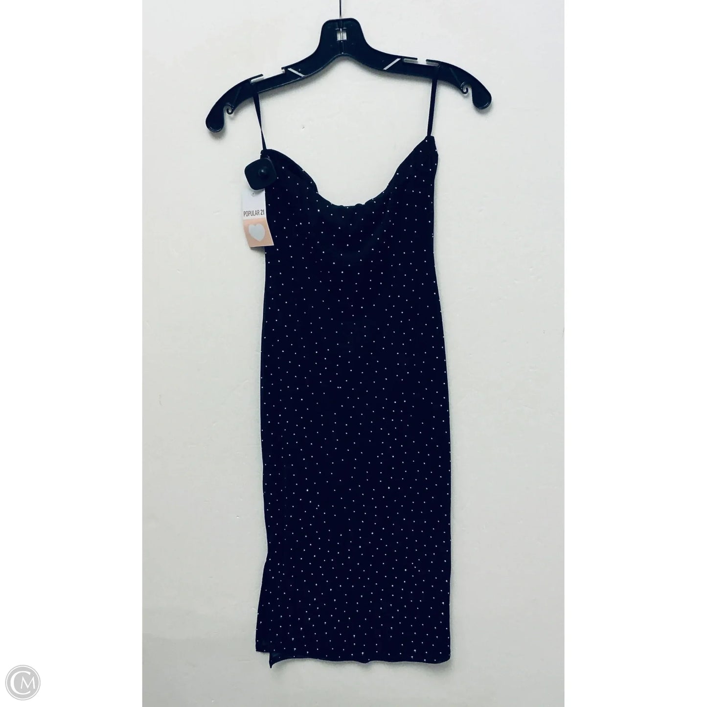 Dress Party Midi By Clothes Mentor In Black, Size: L
