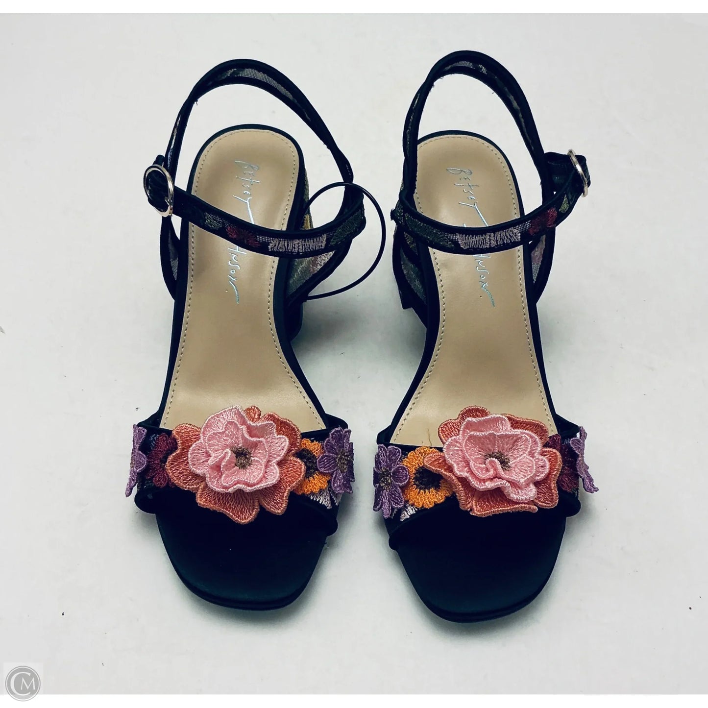 Shoes Heels Block By Betsey Johnson In Floral Print, Size: 6