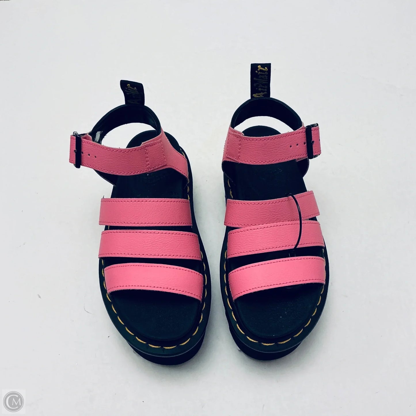 Shoes Heels Platform By Dr Martens In Pink, Size: 5