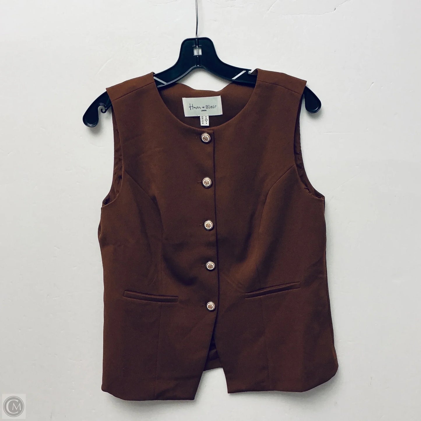 Vest Other By Clothes Mentor In Brown, Size: M