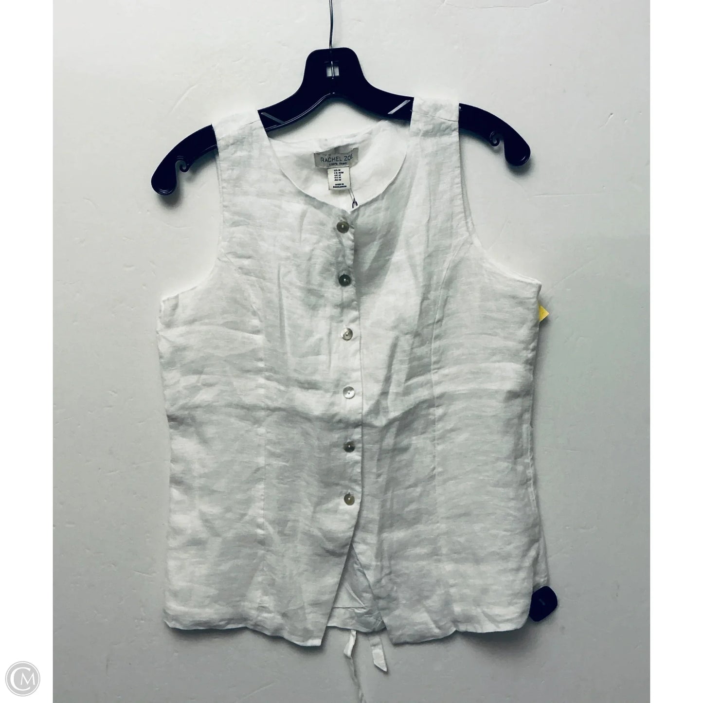 Top Sleeveless By Rachel Zoe In White, Size: M
