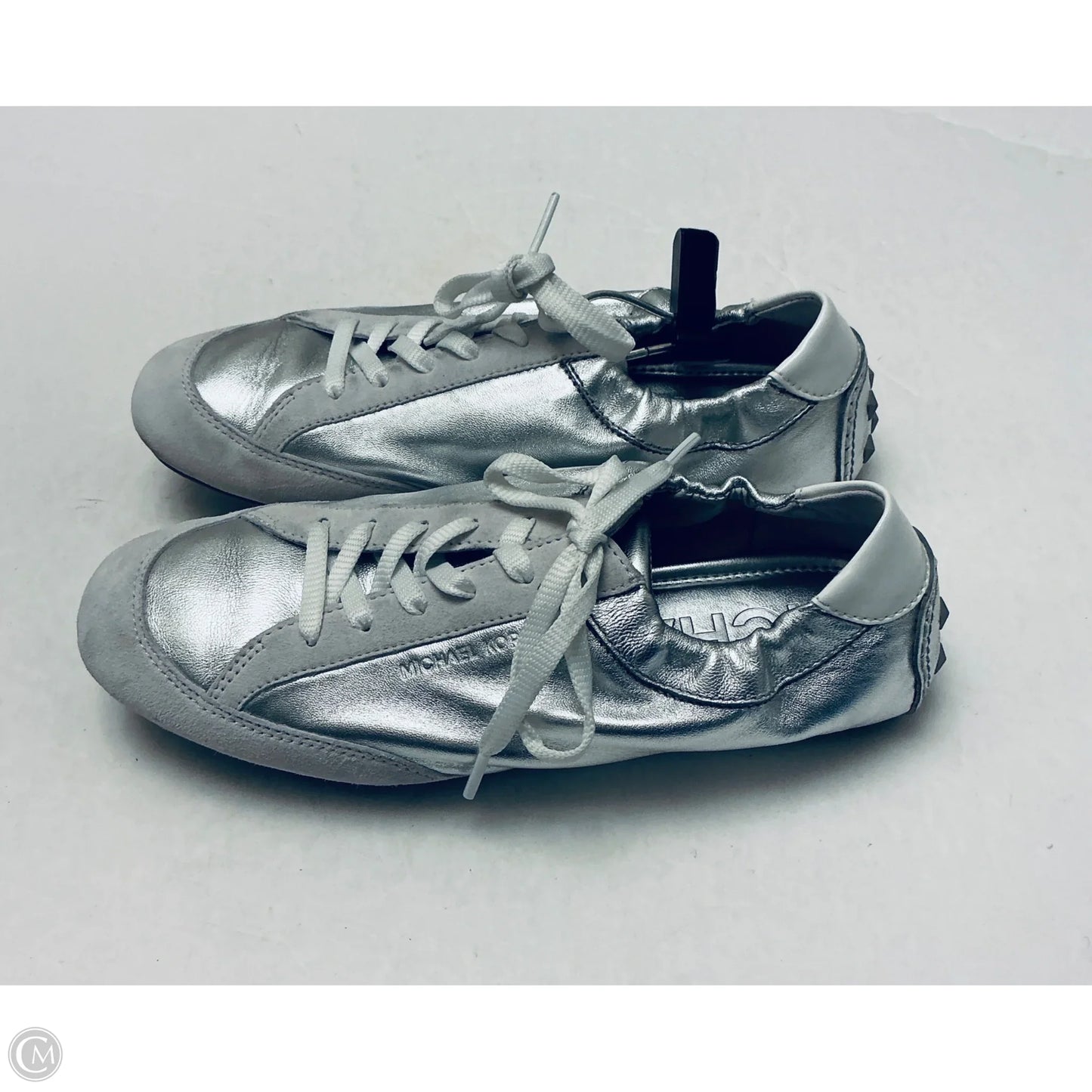Shoes Designer By Michael Kors In Silver, Size: 7