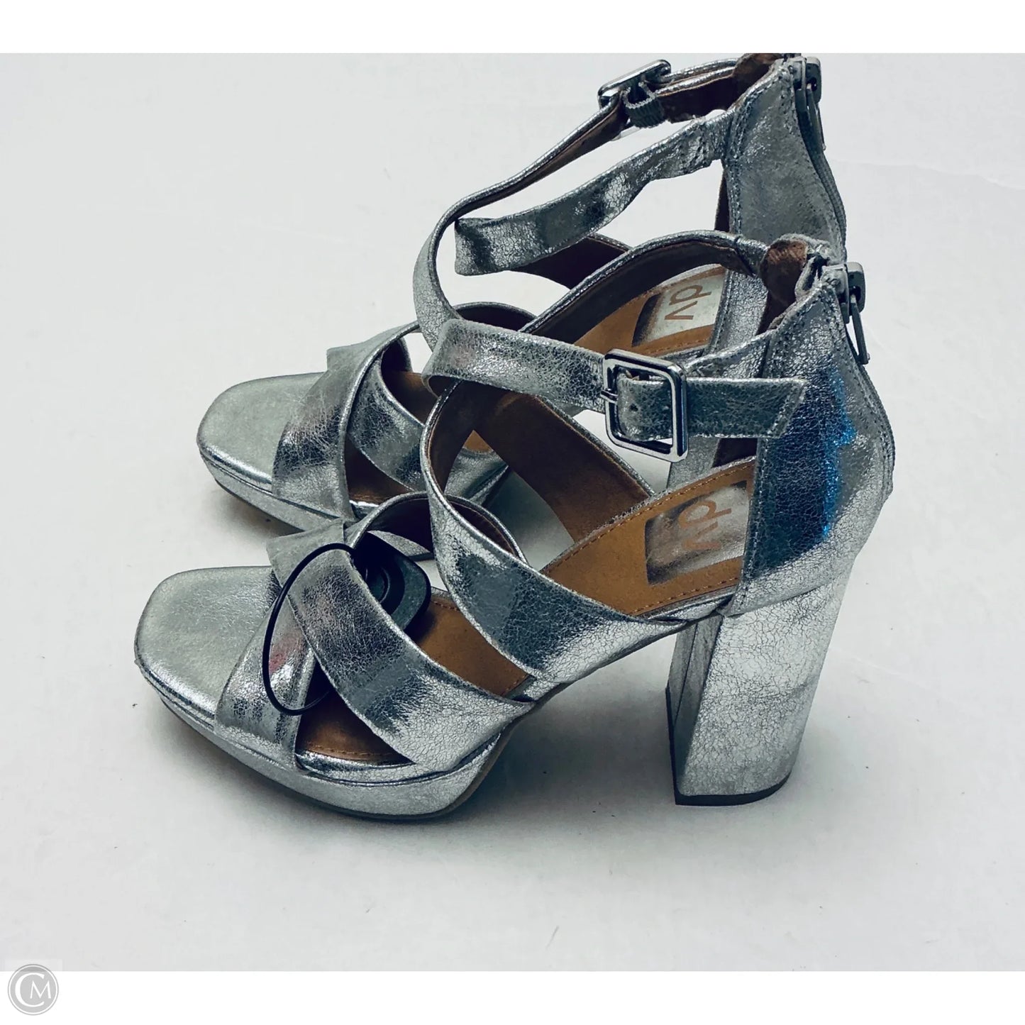 Shoes Heels Block By Dolce Vita In Silver, Size: 7.5