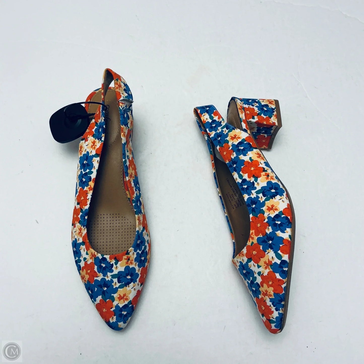 Shoes Heels Kitten By Comfortview In Floral Print, Size: 9