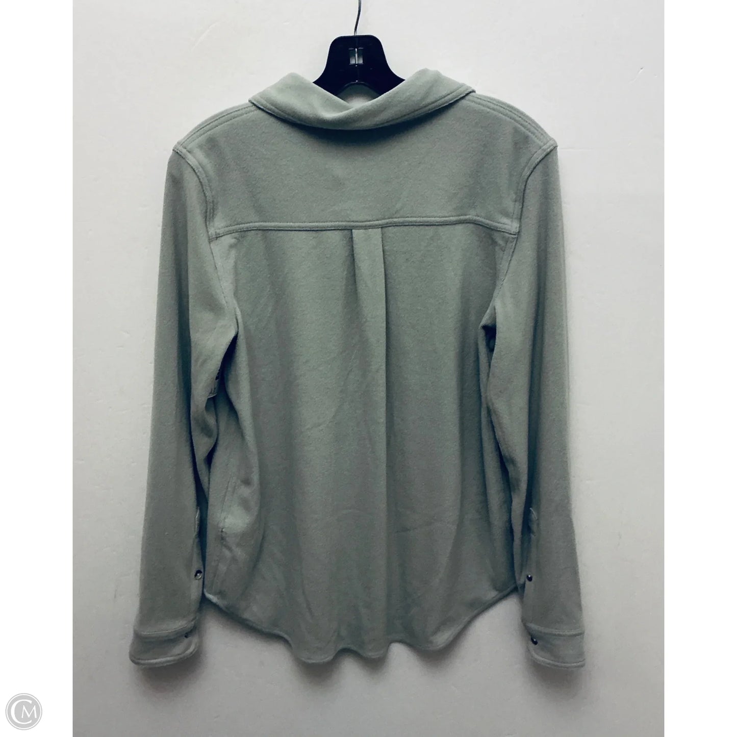 Top Long Sleeve By Workshop In Green, Size: M