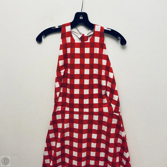 Dress Casual Maxi By Antonio Melani In Plaid Pattern, Size: 10