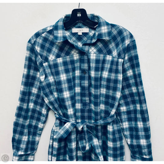 Dress Casual Short By Loft In Plaid Pattern, Size: Xs