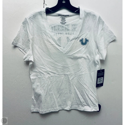 Top Short Sleeve By True Religion In White, Size: M