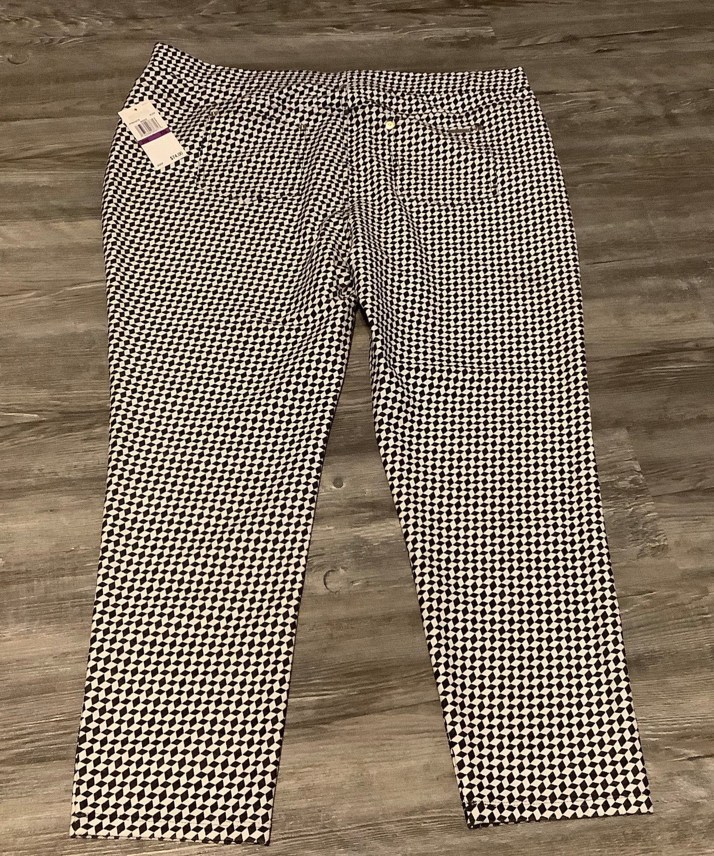 Checkered Pattern Pants Other Michael By Michael Kors, Size Xxl