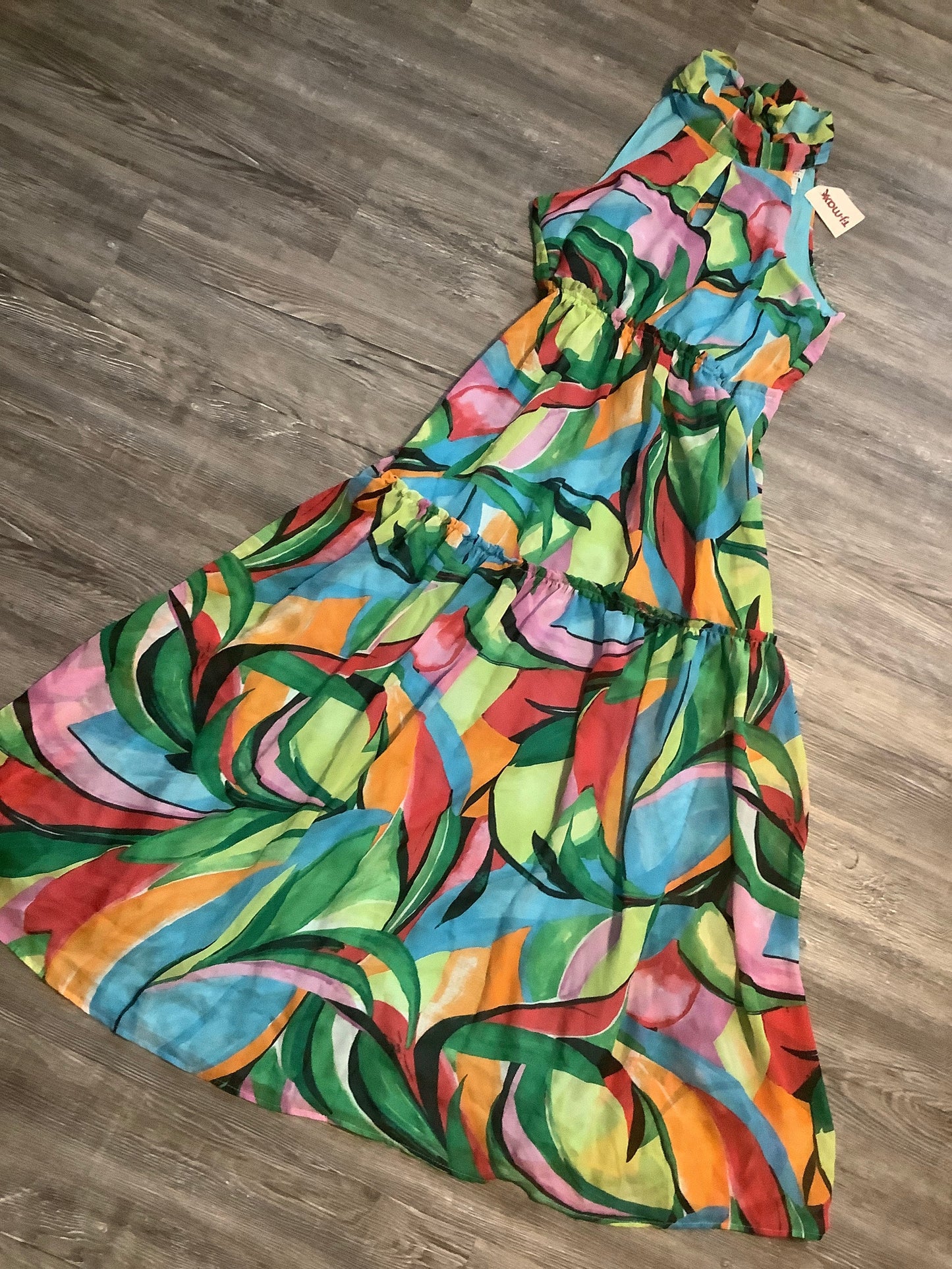Multi-colored Dress Casual Maxi Nicole Michelle, Size M