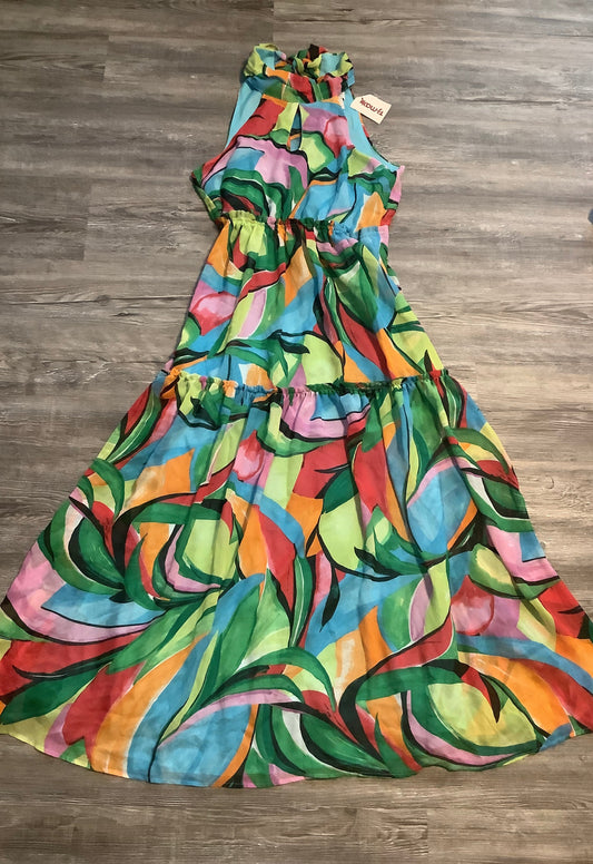 Multi-colored Dress Casual Maxi Nicole Michelle, Size M