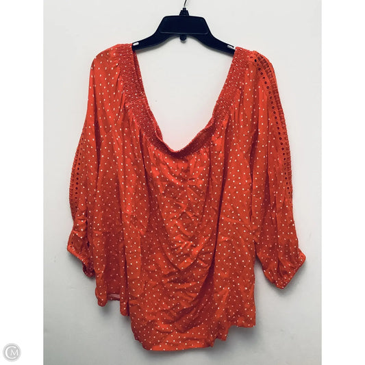 Top Long Sleeve By Maurices In Red, Size: 3x
