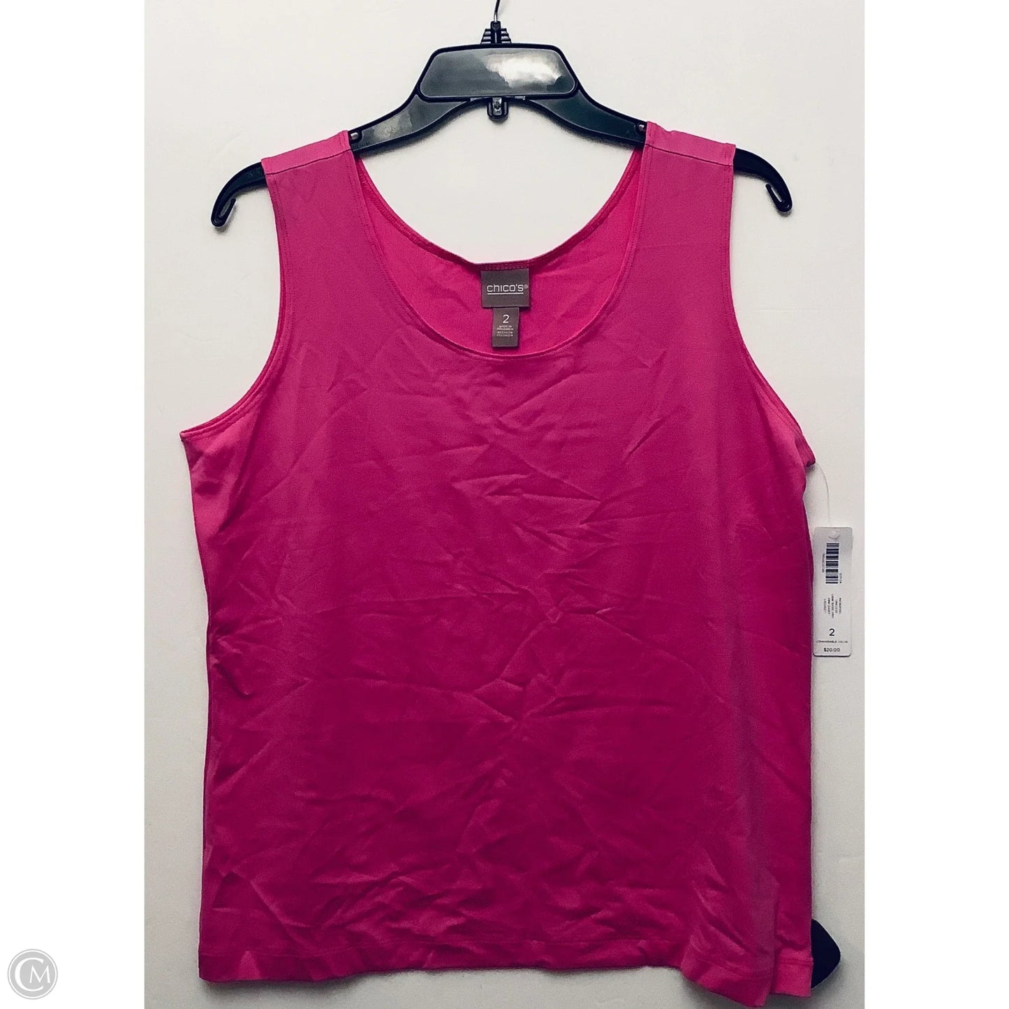 Top Sleeveless By Chicos In Pink, Size: M
