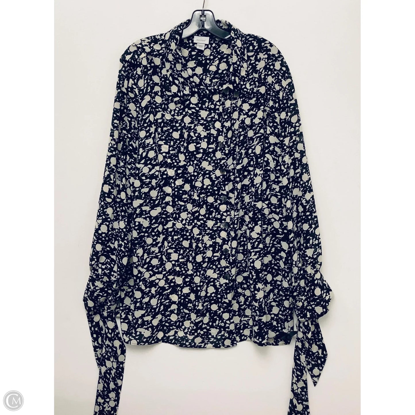 Top Long Sleeve By Avenue In Black, Size: 3x