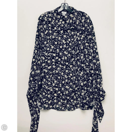 Top Long Sleeve By Avenue In Black, Size: 3x