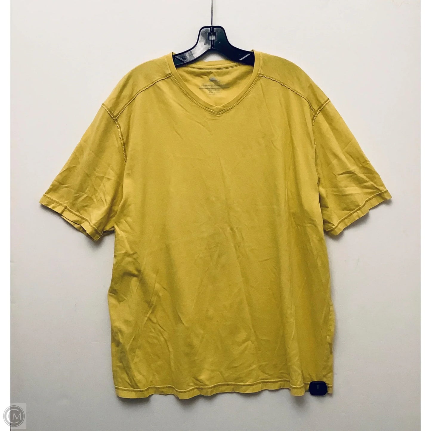 Top Short Sleeve Basic By Tommy Bahama In Yellow, Size: Xxl