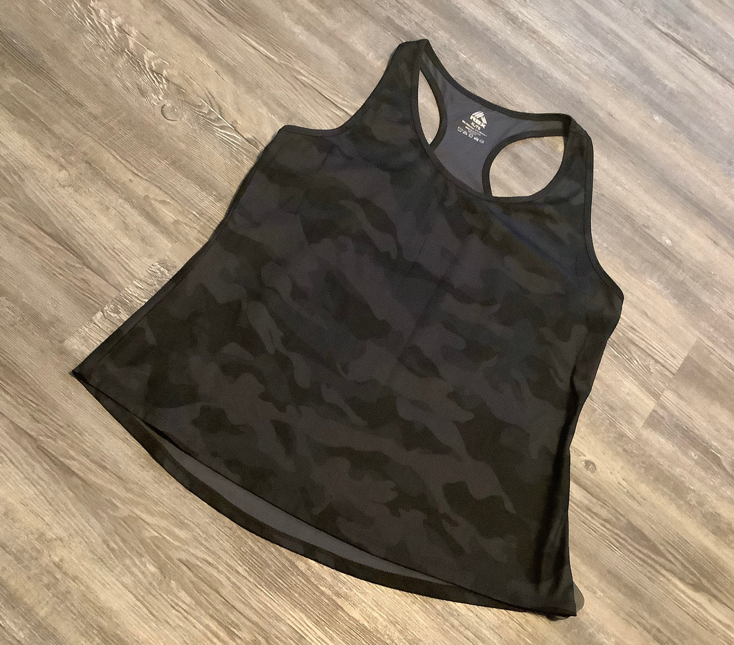 Camouflage Print Athletic Tank Top Rbx, Size Xl