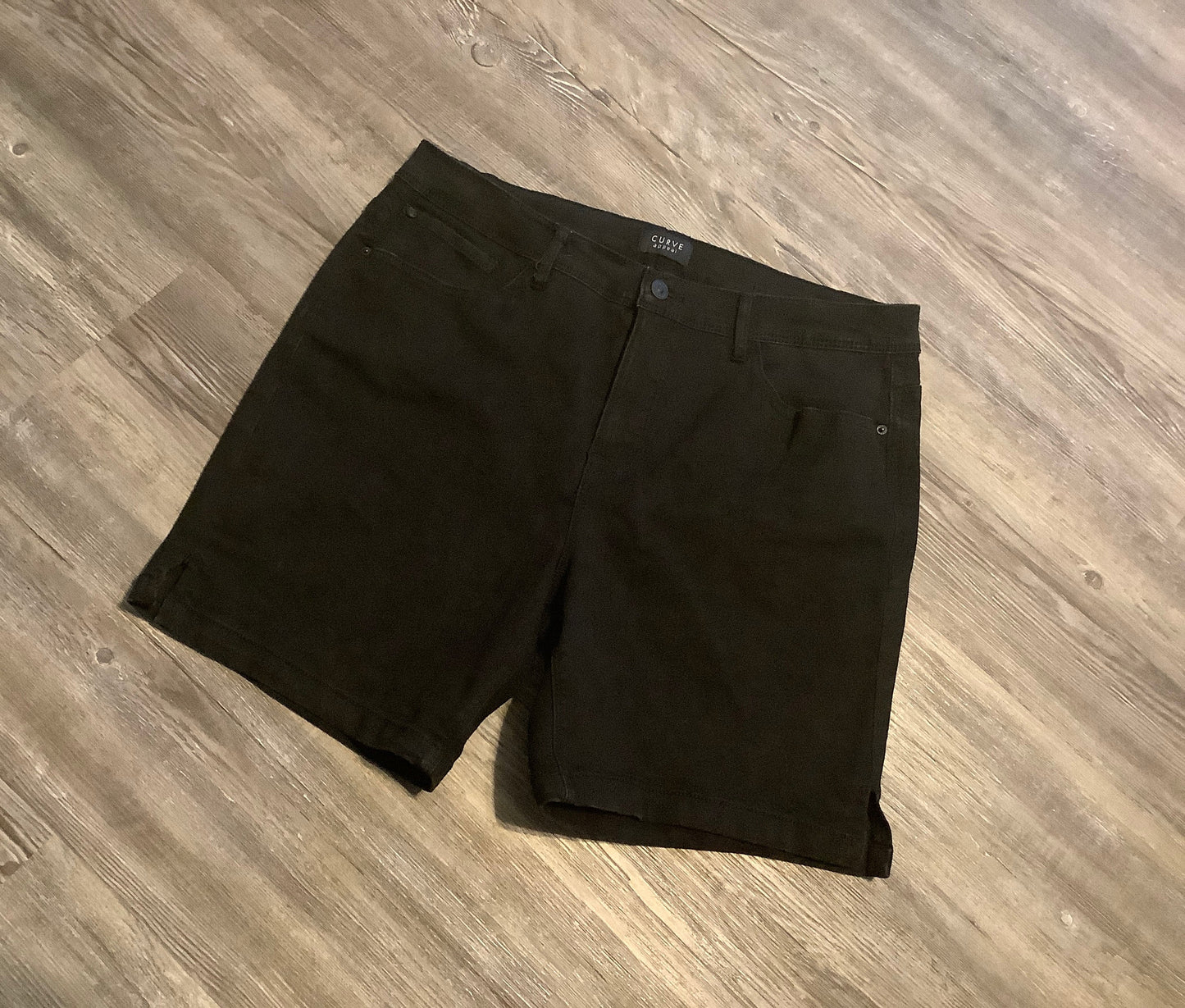 Black Denim Shorts Curve Appeal, Size 14