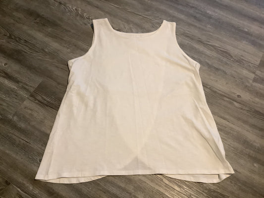 White Top Sleeveless Talbots, Size L