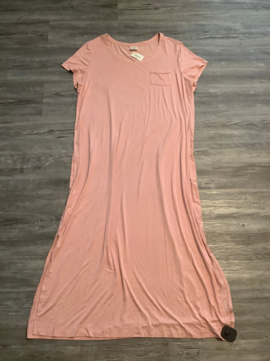 Pink Dress Casual Maxi Soma, Size Xl