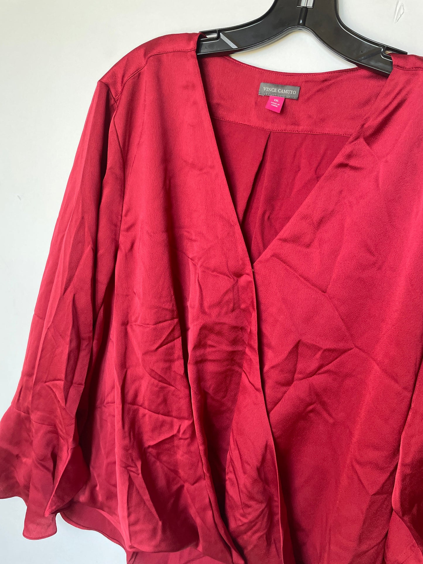 Red Top Long Sleeve Vince Camuto, Size Xxl