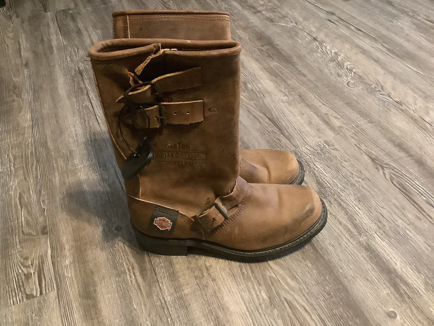 Brown Boots Leather Harley Davidson, Size 7