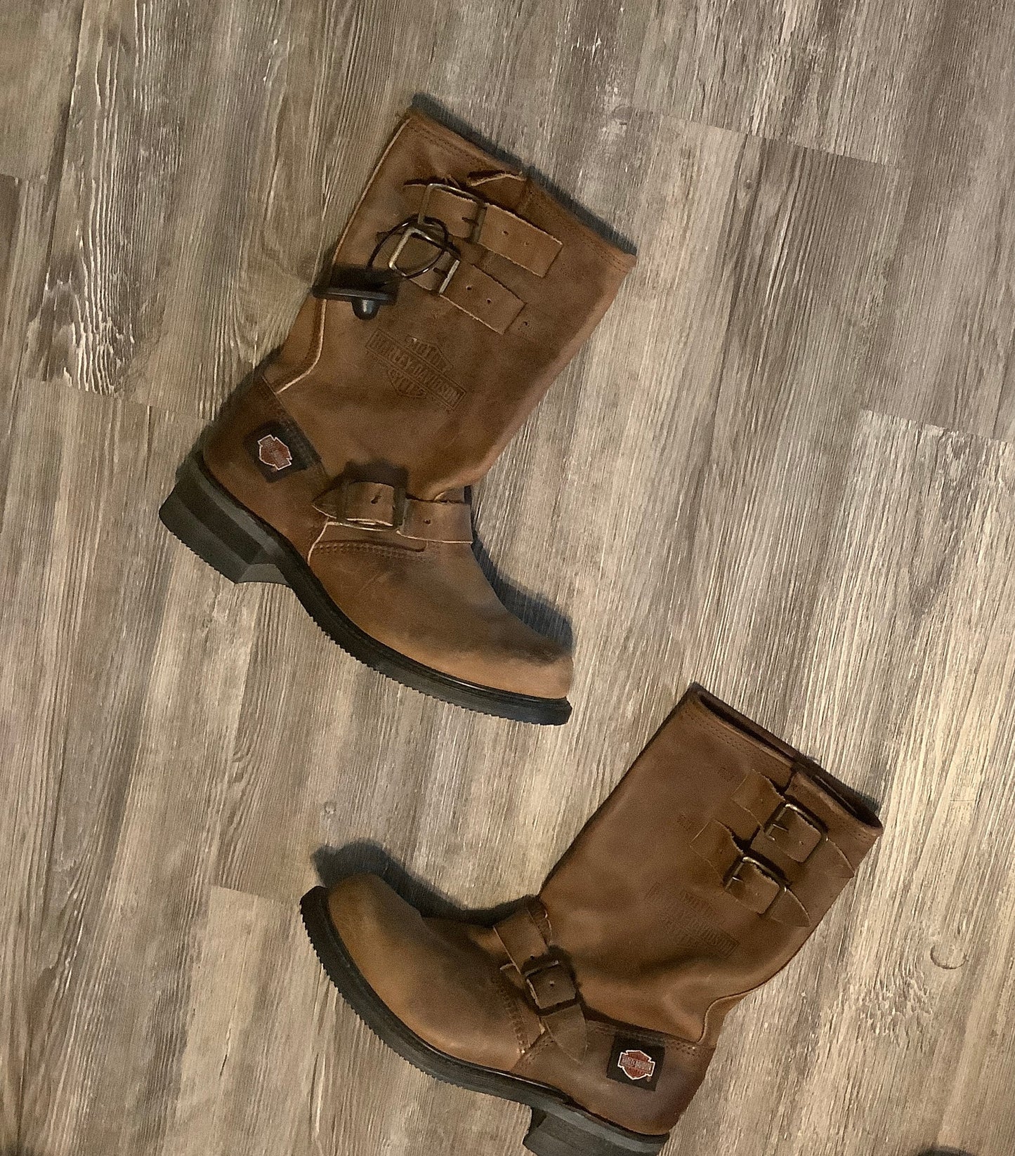 Brown Boots Leather Harley Davidson, Size 7