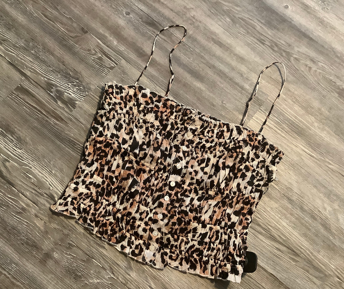 Animal Print Top Sleeveless Free People, Size M