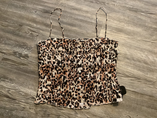 Animal Print Top Sleeveless Free People, Size M