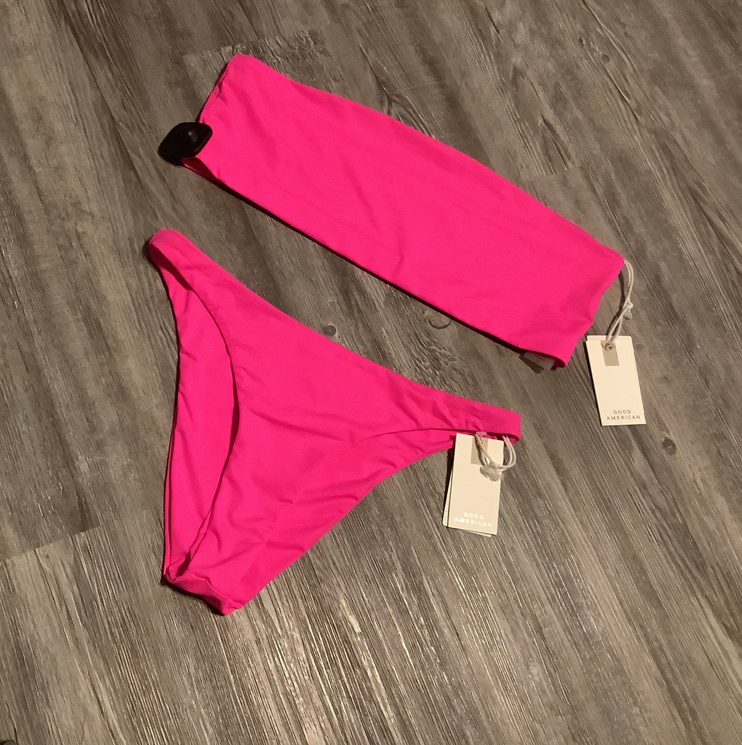 Pink Swimsuit 2pc Good American, Size 4