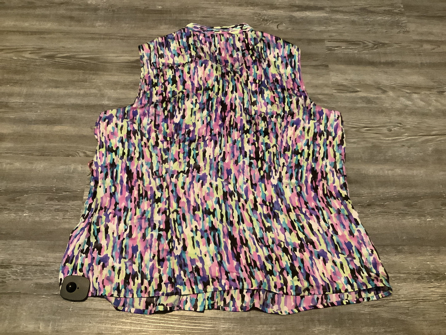 Multi-colored Top Sleeveless Tahari By Arthur Levine, Size Xl