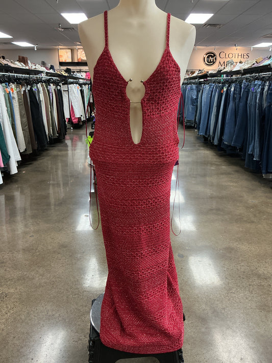 Dress Casual Maxi By Zara In Red, Size:L