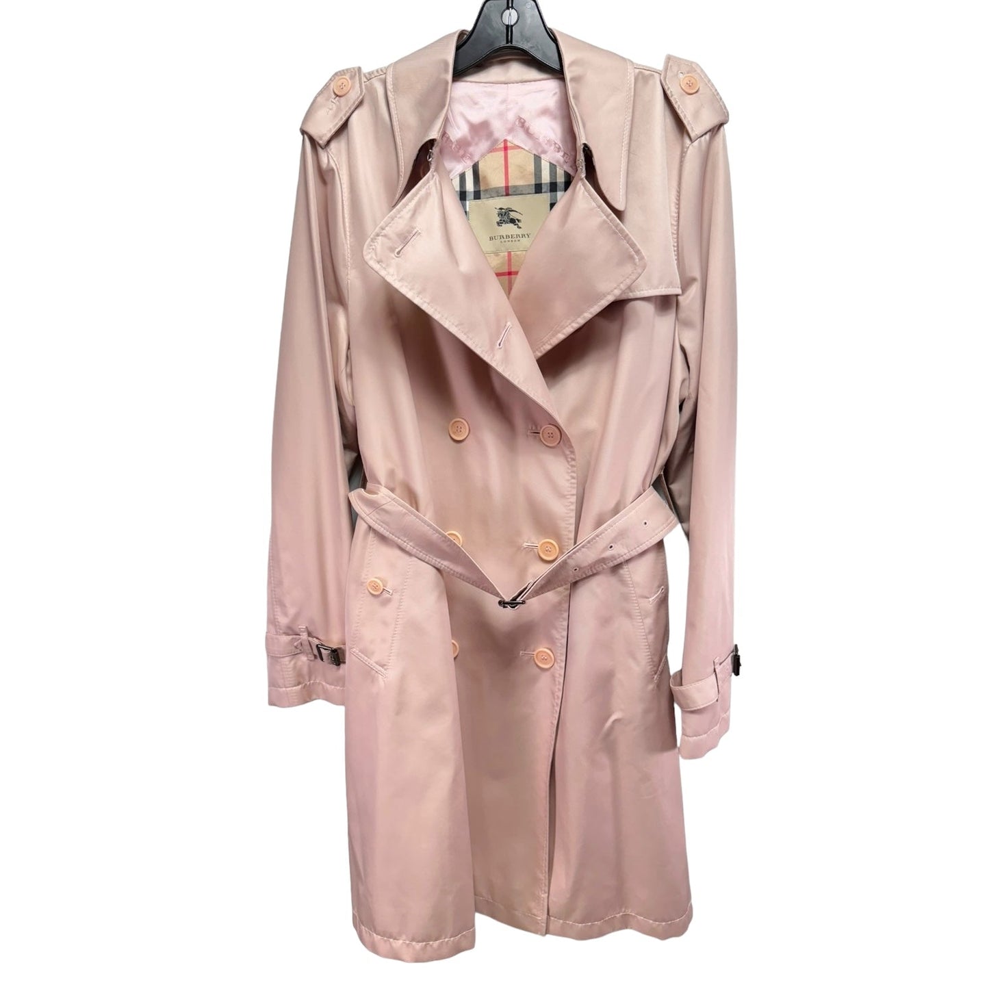 Annika Trench Coat Luxury Designer By Burberry  Size: 16