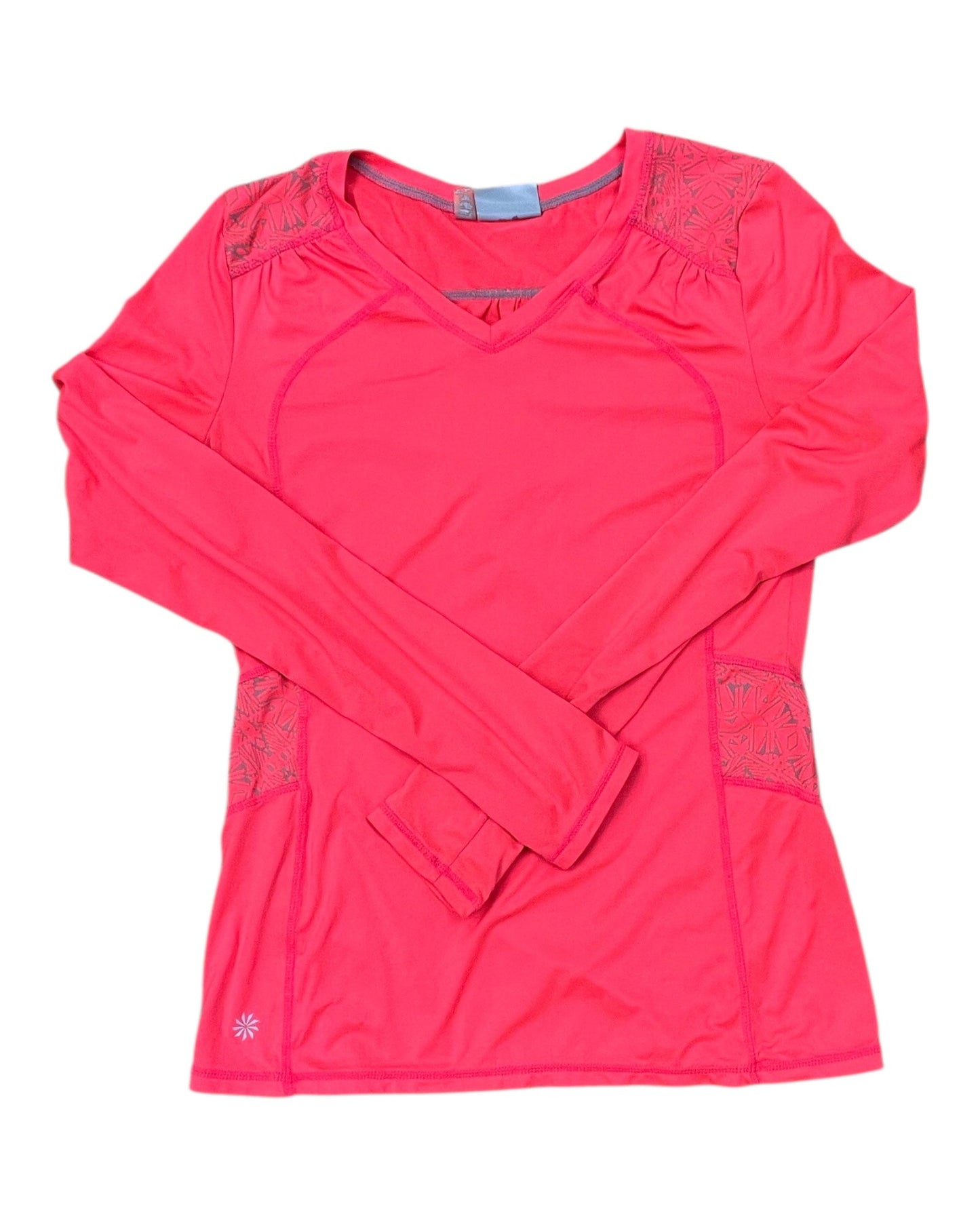 Athletic Top Ls Crewneck By Athleta In Pink, Size:S