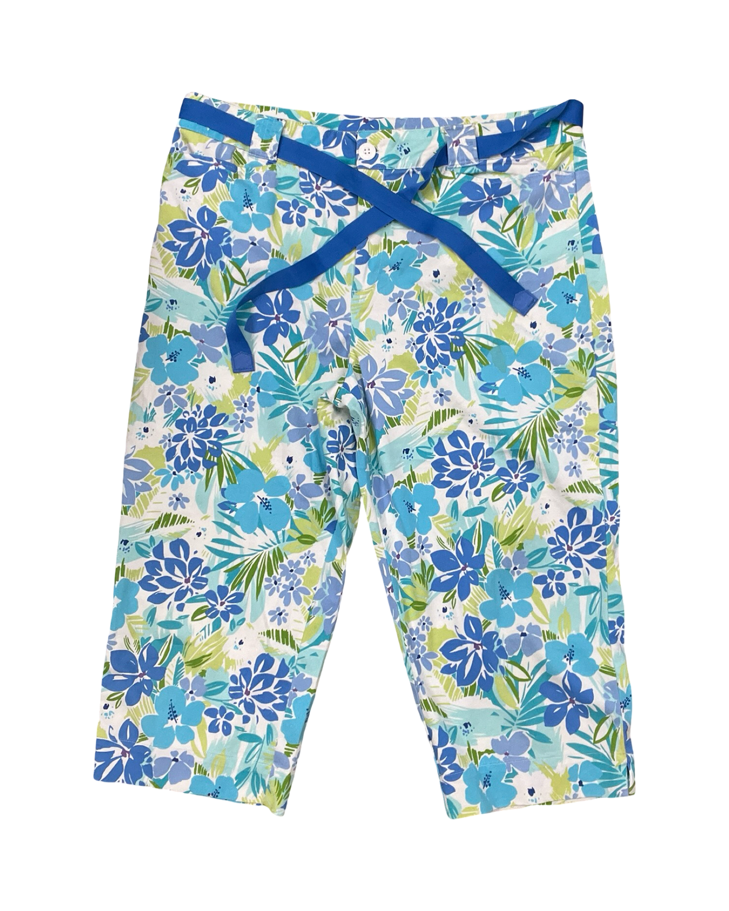 Pants Cropped By White Stag In Blue & White, Size:18