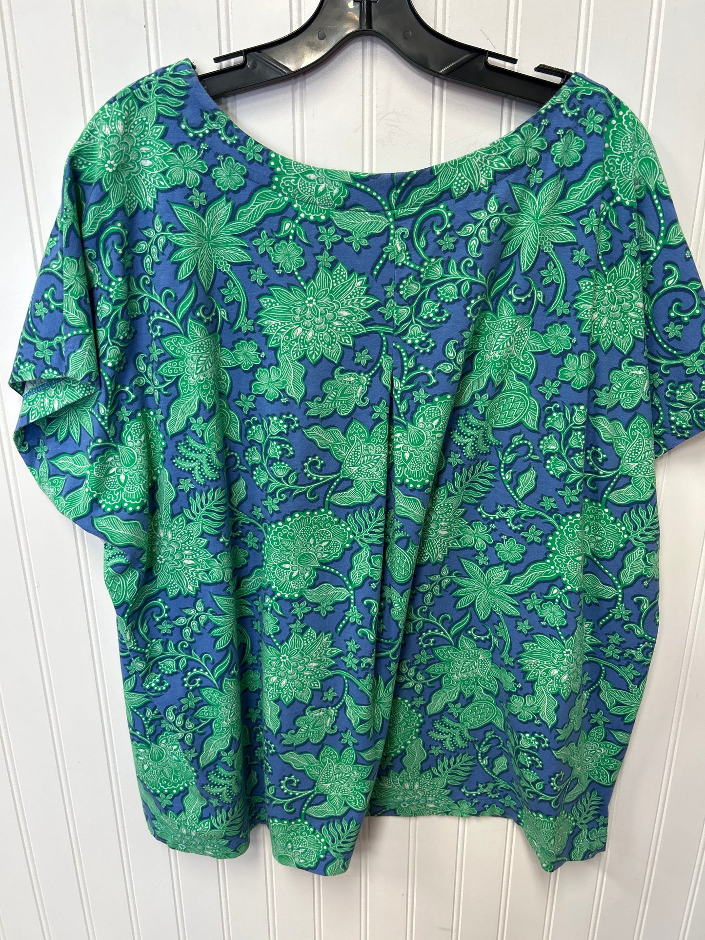 Top Ss By J. Jill In Blue & Green, Size:2X