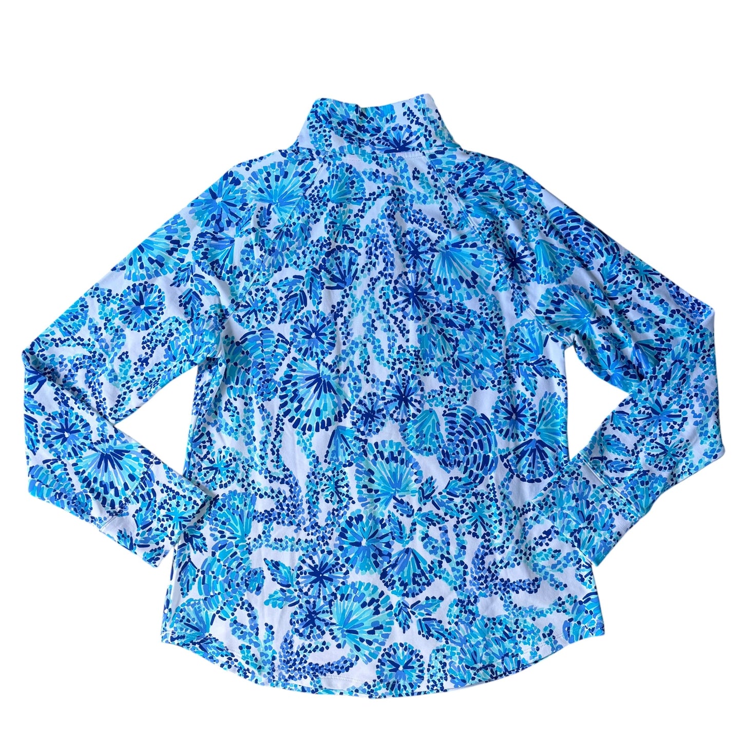 Sweatshirt Designer By Lilly Pulitzer In Blue & White, Size: M