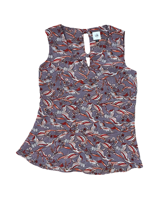 Top Sleeveless By Cabi In Purple, Size:Xs
