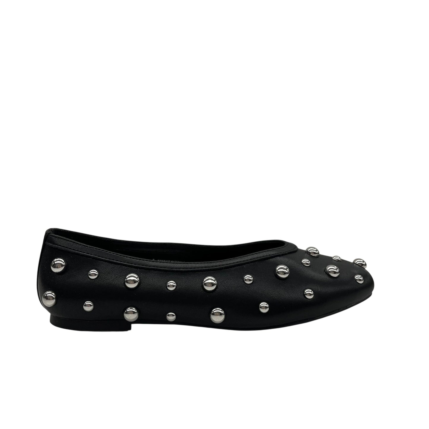 Shoes Flats By A New Day In Black & Silver, Size:9