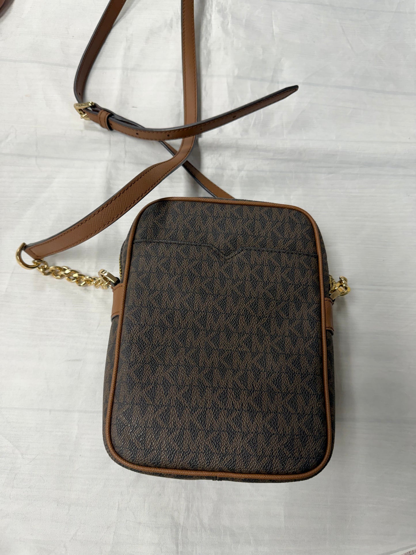 Crossbody Designer By Michael Kors In Brown, Size:Medium
