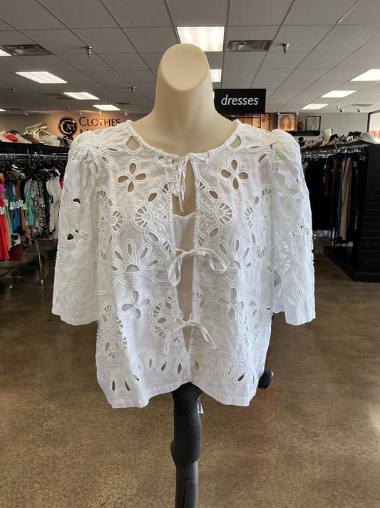 Top Ss By Ann Taylor In White, Size:M
