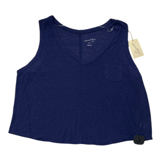 Top Sleeveless By Universal Thread In Blue, Size:1X