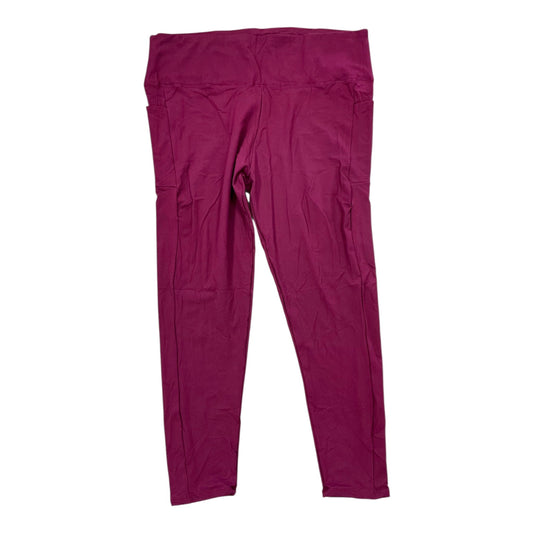 Pants Leggings By Clothes Mentor In Maroon, Size:4X