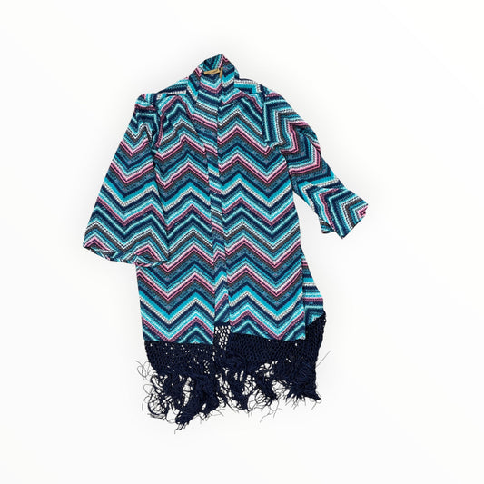 Cardigan By Wrangler In Teal, Size:L