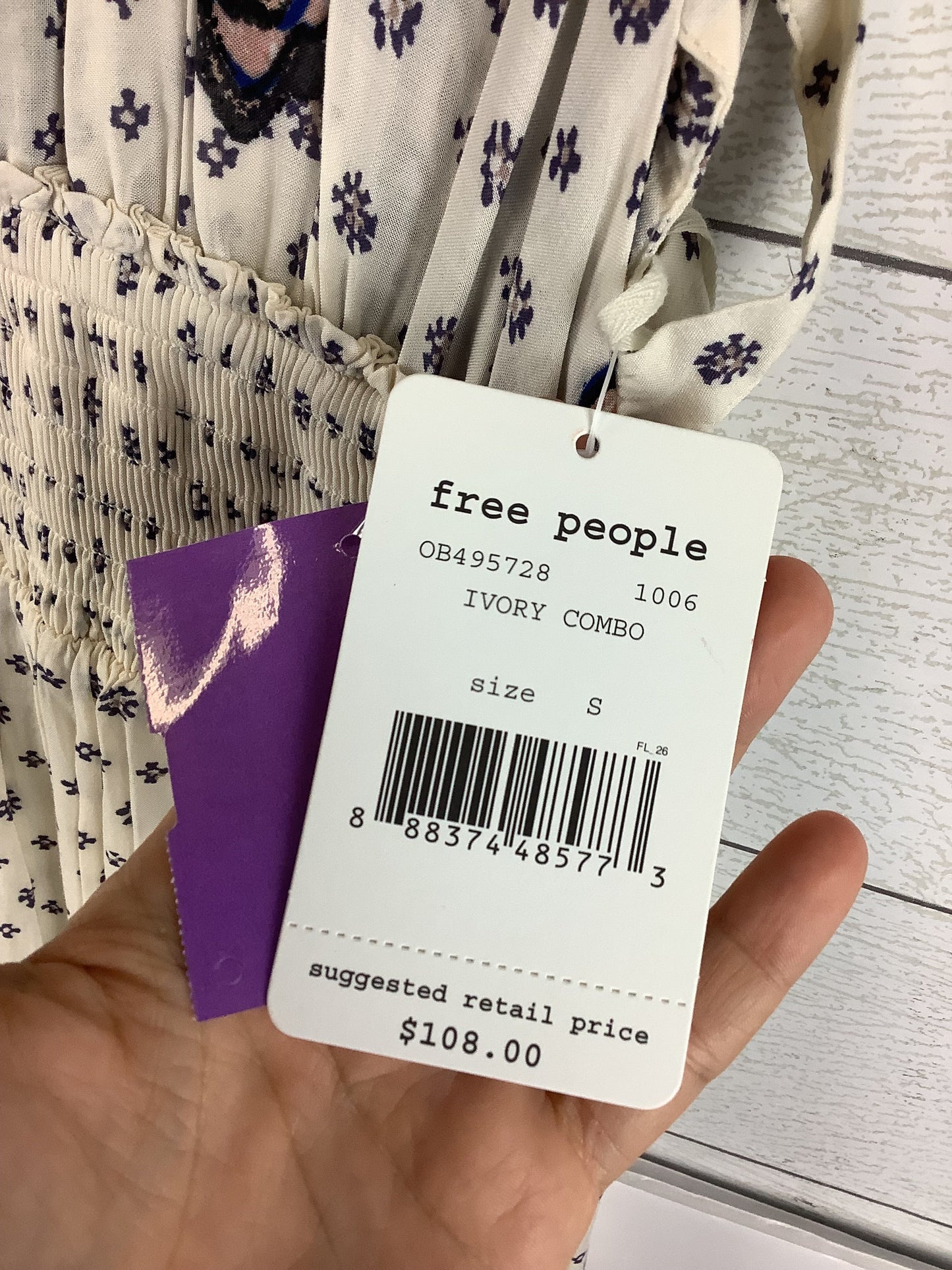 Dress Casual Short By Free People In Blue & White, Size: S