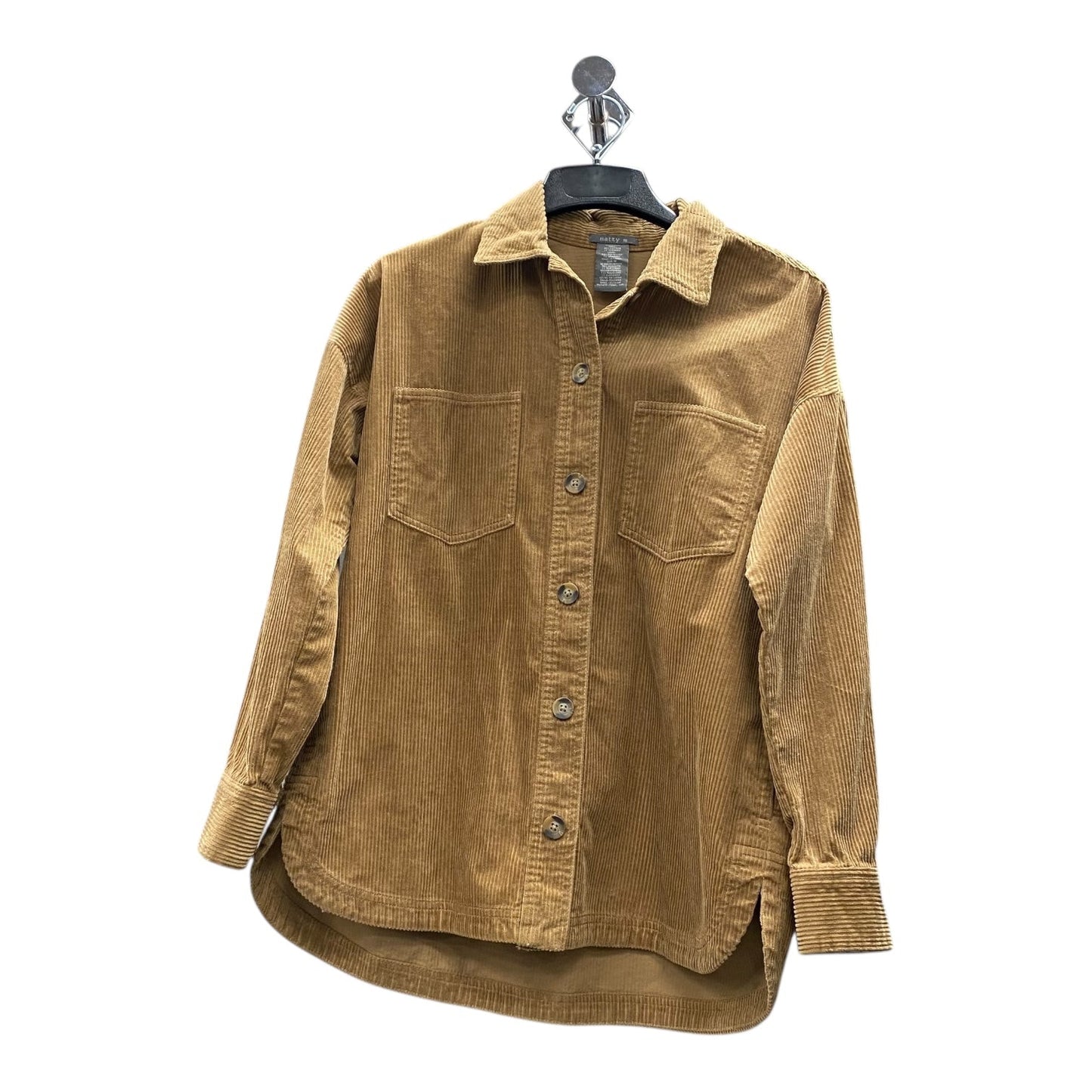 Jacket Shirt By Matty M In Brown, Size:M