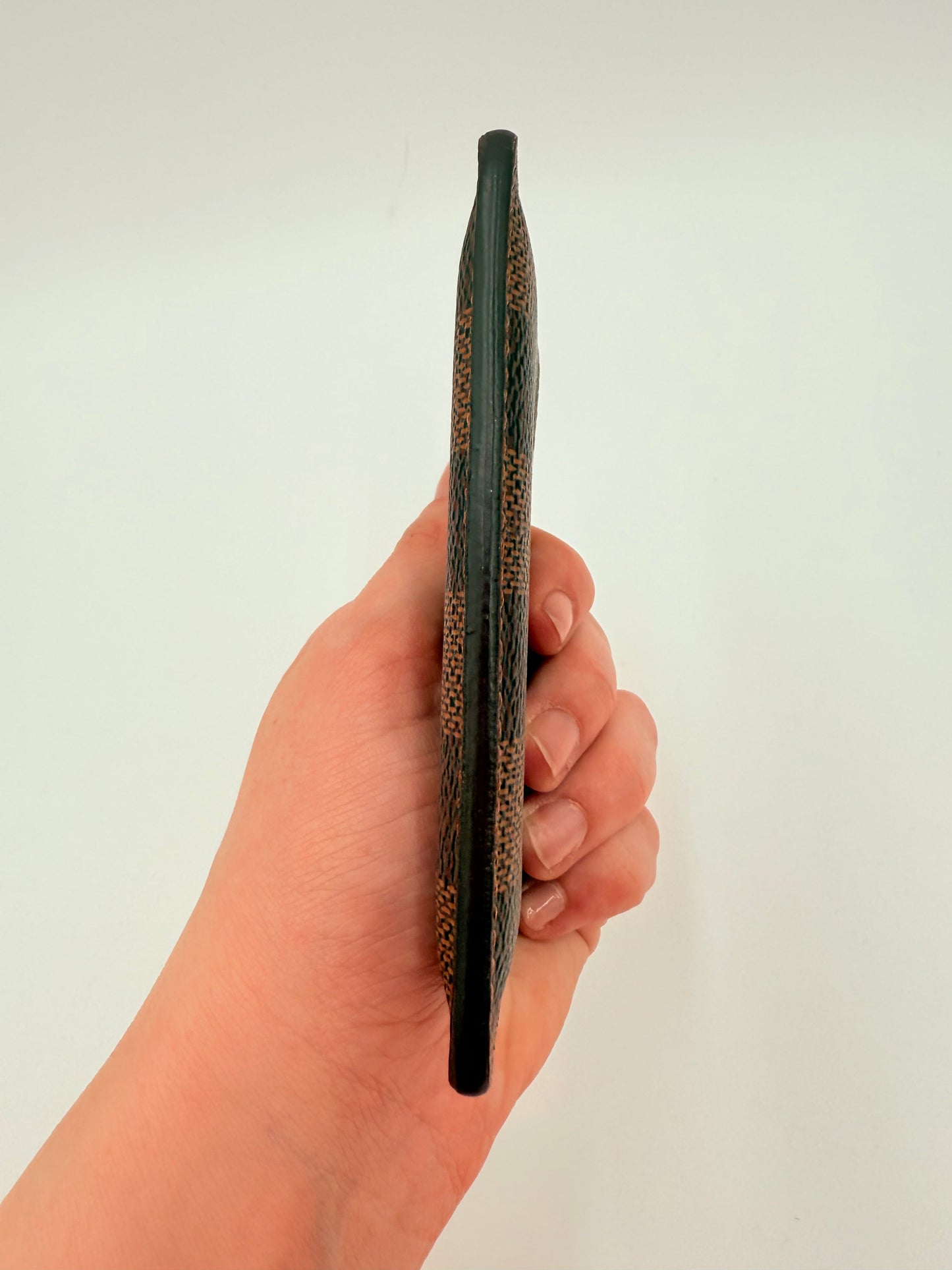 Id/Card Holder Luxury Designer By Louis Vuitton In Brown & Tan