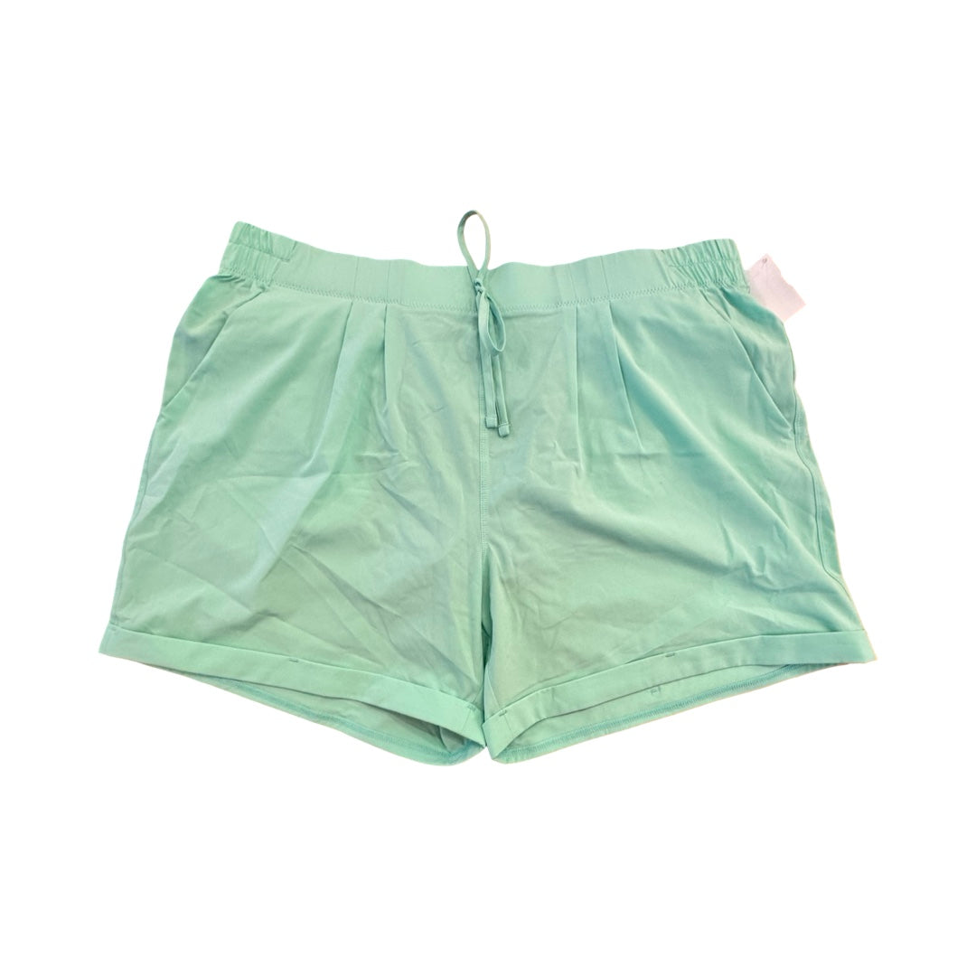 Athletic Shorts By Zyia In Green, Size:Xxl