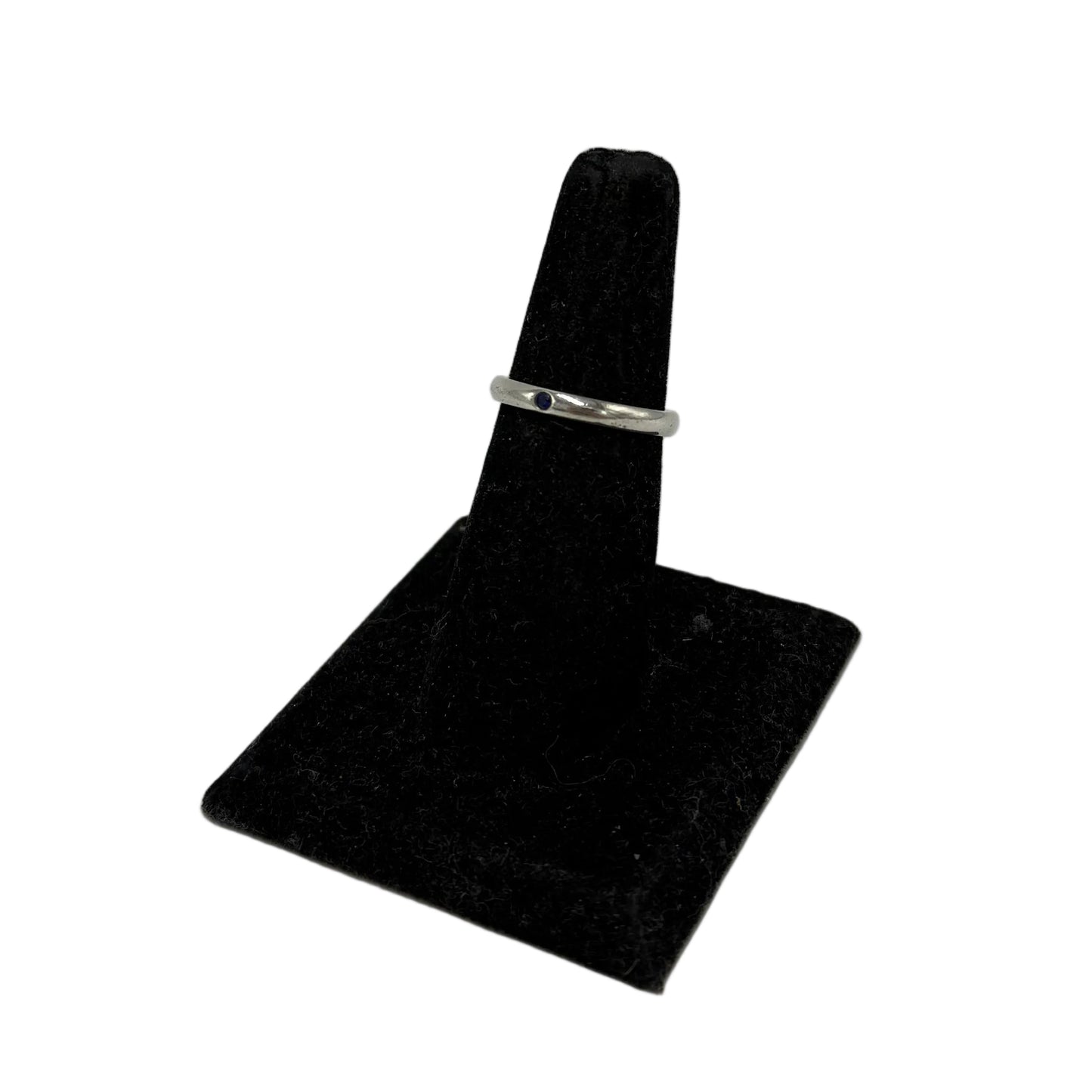 Tiffany & Company Elsa Peretti Sapphire Stacking Band Luxury Ring, Size: 7