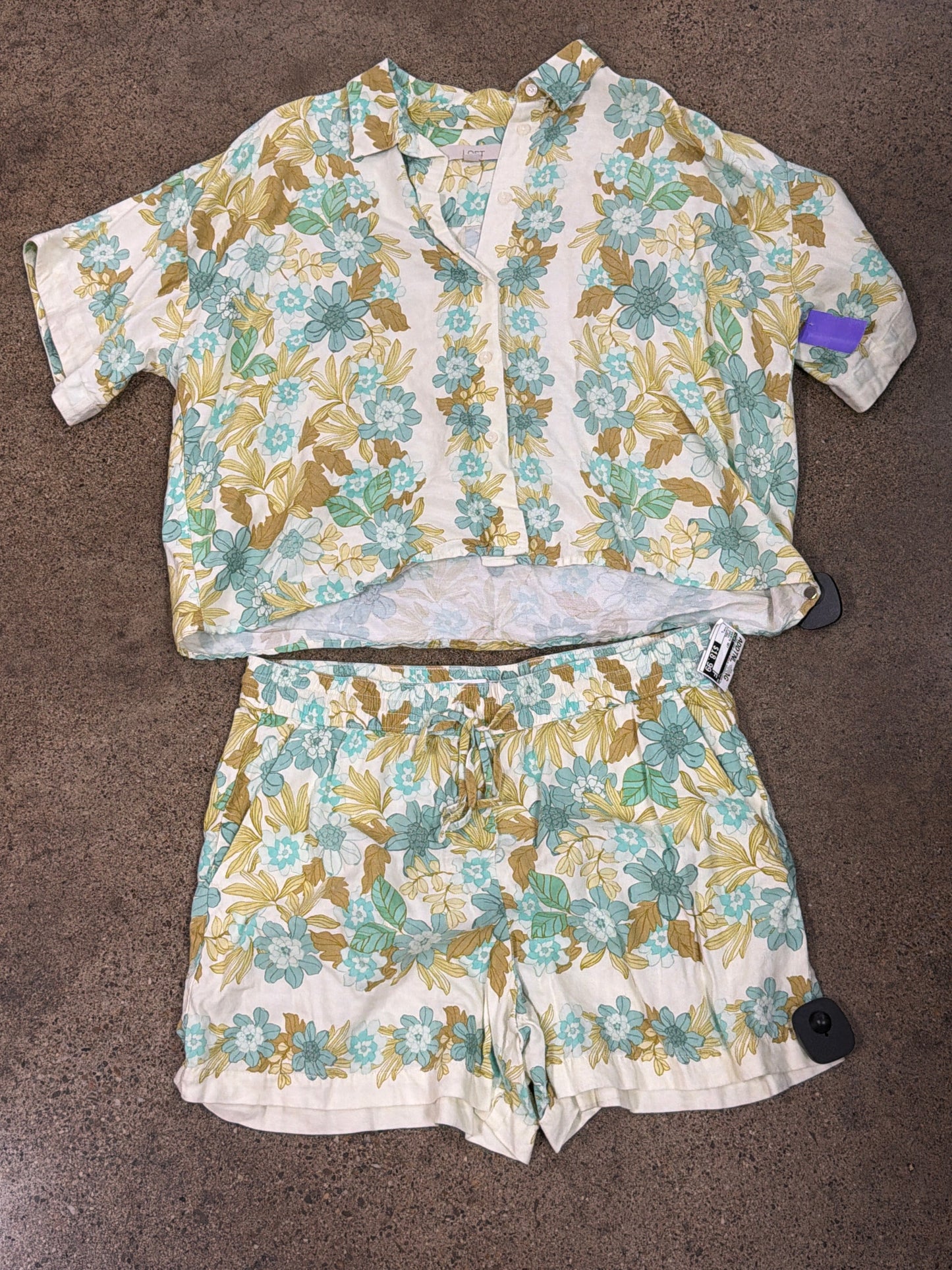 Shorts Set By Loft In Green, Size:L